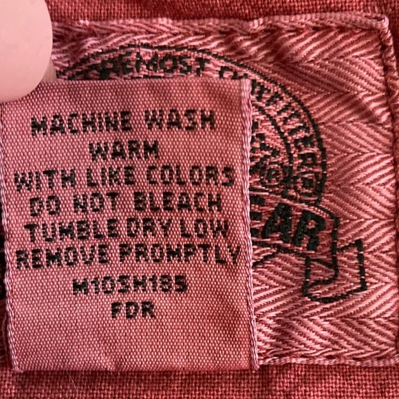 Cabela's Outdoor Gear 1/4 Zip Cotton Pullover Hunting Shirt Maroon (Size L) - Picture 9 of 10